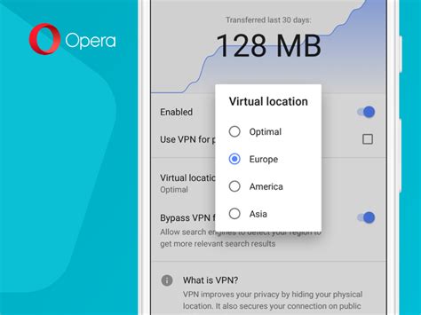 vpn on opera mobile browser